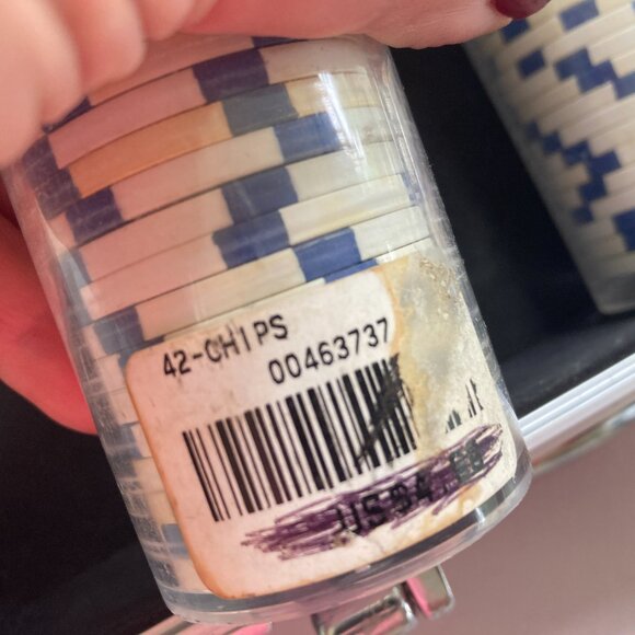 Professional  POKER CHIPS 200 With Metal Case - Picture 3 of 6